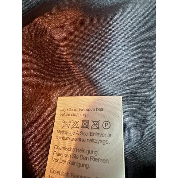 J. Crew Lady Day Double Cloth Italian Wool Belted Topcoat Coat Blue Sz8 NWT $450 - Picture 14 of 17